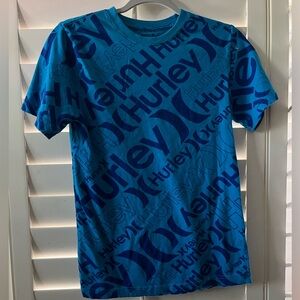 Hurley Boys Tee Shirt, Size 14/16, Blue